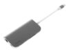 CROPMARK LMP USB-C mini Dock HDMI 3x USB 3.0 Ethernet SD/MicroSD USB-C charging space gray