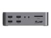 CROPMARK LMP USB-C SuperDock 4K 15 Port   Dual 4K 60Hz 2xHDMI Mini-DP 87W PD 130W DC etc alu space gray