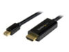 STARTECH.COM Mini DisplayPort to HDMI Converter Cable - 6 ft (2m) - 4K