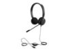 JABRA EVOLVE 20 MS Stereo USB Headband Noise cancelling USB connector with mute-button and volume control on the cord