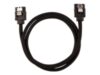 CORSAIR Premium Sleeved SATA Data Cable Set with Straight Connectors Black 60cm