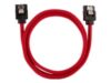 CORSAIR Premium Sleeved SATA Data Cable Set with Straight Connectors Red 60cm