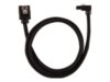 CORSAIR Premium Sleeved SATA Data Cable Set with 90degree Connectors Black 60cm
