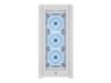 CORSAIR iCUE 5000X RGB QL Edition Tempered Glass Mid-Tower Smart Case White