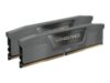 CORSAIR DDR5 6000MT/s 64GB 2x32GB DIMM Unbuffered 40-40-40-77 Std PMIC AMD EXPO VENGEANCE DDR5 Cool Grey Heatspreader 1.35V