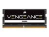 CORSAIR VENGEANCE 16GB 2x8GB DDR5 4800MHz SODIMM Unbuffered 40-40-40-77 Black PCB Std PMIC 1.1V