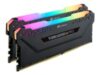 CORSAIR 16GB RAMKit 2x8GB DDR4 3000MHz 2x288Dimm Unbuffered 15-17-17-35 Vengeance RGB Pro Black Heat Spreader RGB LED 1.35V XMP2.0