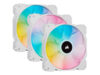 CORSAIR SP120 RGB ELITE White 120mm RGB LED Fan with AirGuide Triple Pack