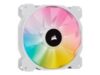 CORSAIR SP140 RGB ELITE White 140mm RGB LED Fan with AirGuide Single Pack