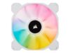 CORSAIR SP140 RGB ELITE White 140mm RGB LED Fan with AirGuide Dual Pack